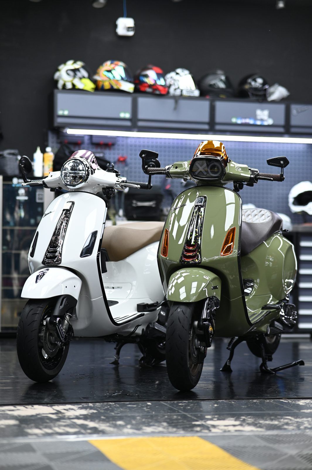 Vespa 機車美容(2024.12)完工與細節實拍 第 1 張(共 4 張)——捷匠淡水旗艦店施工實錄