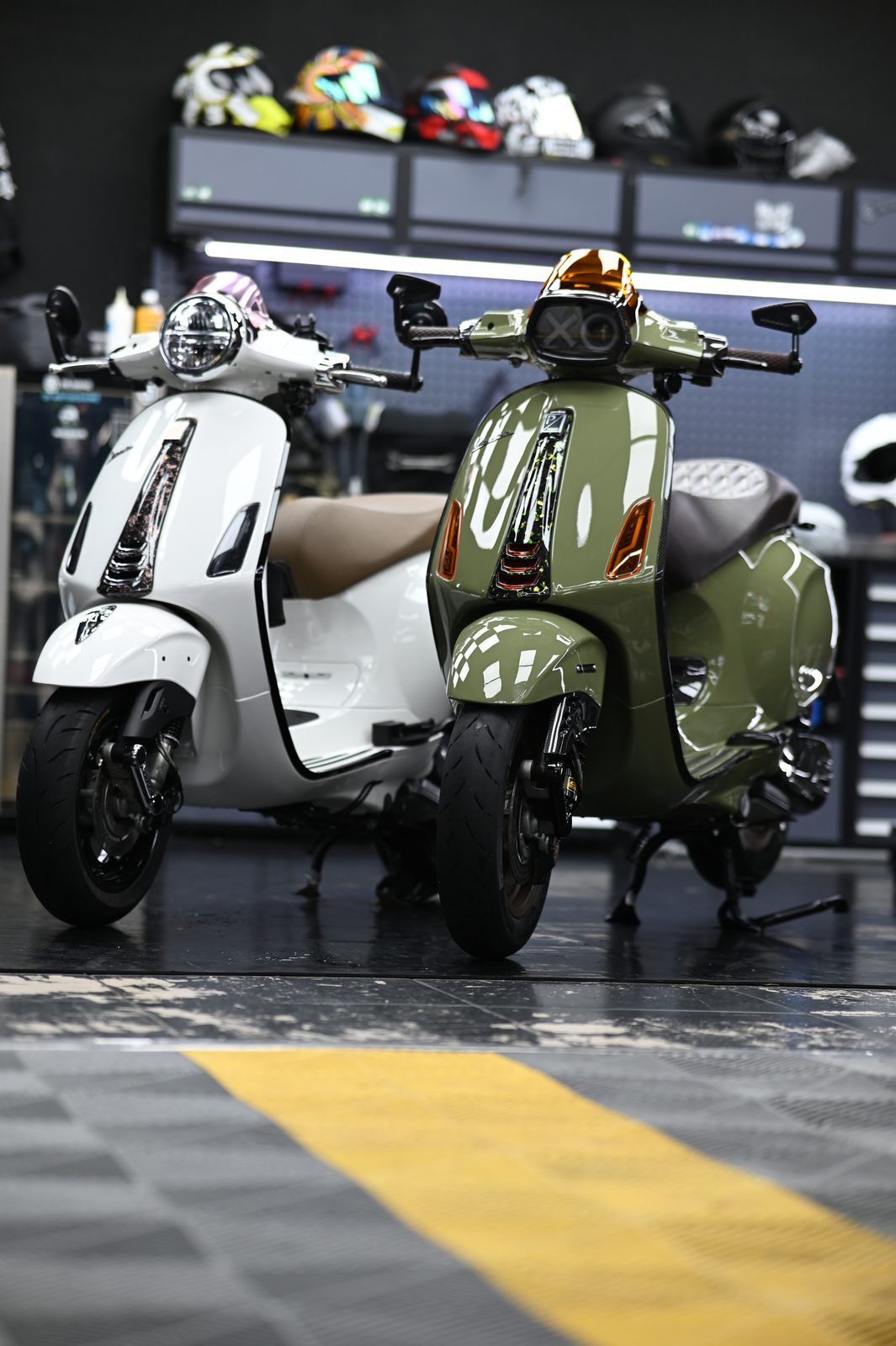 Vespa 機車美容(2024.12)完工與細節實拍 第 3 張(共 4 張)——捷匠淡水旗艦店施工實錄