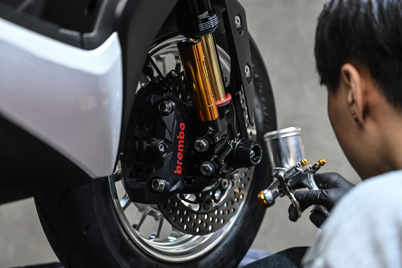 Yamaha 機車美容完工與細節實拍 第 6 張（共 7 張）——捷匠淡水旗艦店施工實錄