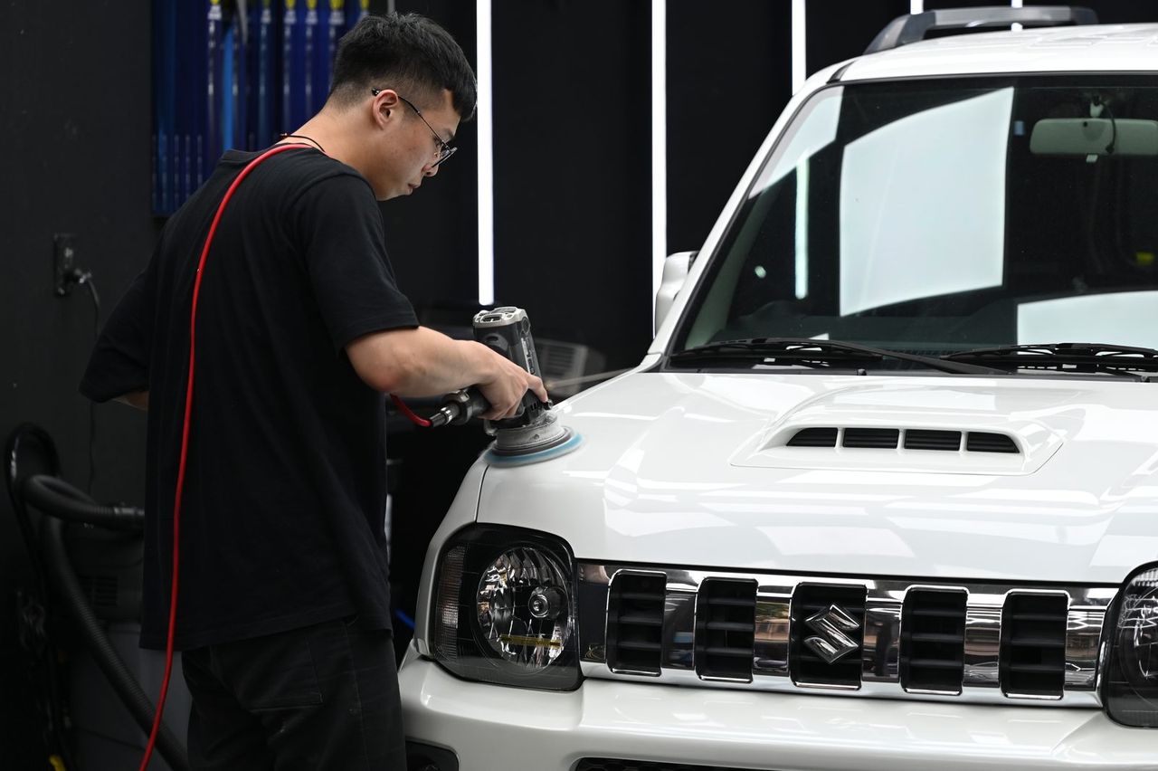 Suzuki Jimny 拋光與漆面修復完工與細節實拍 第 1 張（共 4 張）——捷匠北投店施工實錄