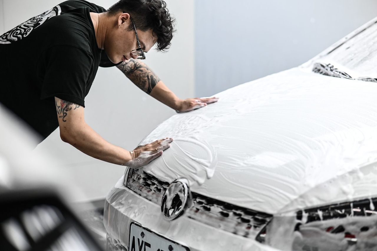Volkswagen 洗車打蠟完工與細節實拍 第 2 張（共 7 張）——捷匠施工實錄