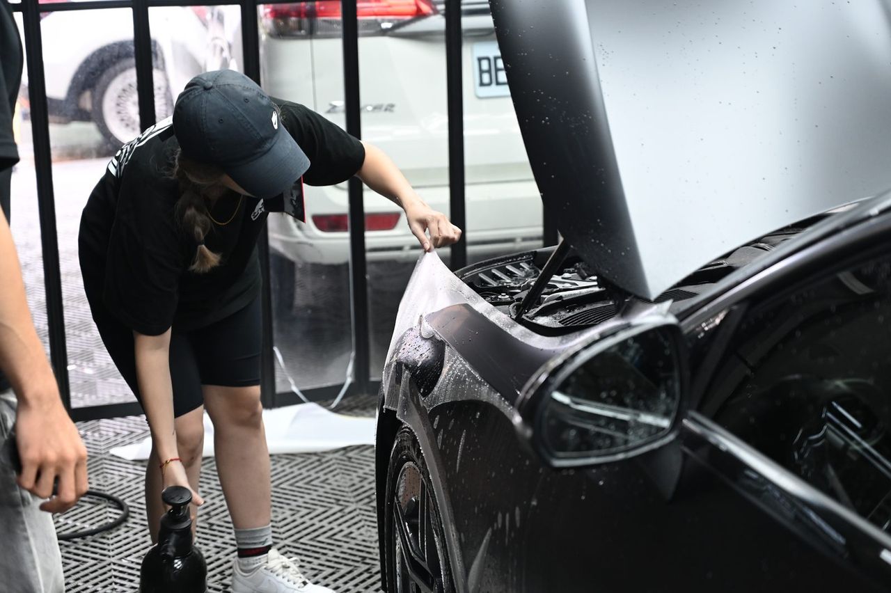 Mercedes-Benz CLE 改色犀牛皮完工與細節實拍 第 7 張(共 7 張)——捷匠北投店施工實錄