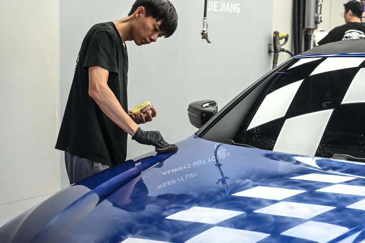 BMW 430i敞篷洗車打蠟完工與細節實拍 第 1 張（共 7 張）——捷匠施工實錄