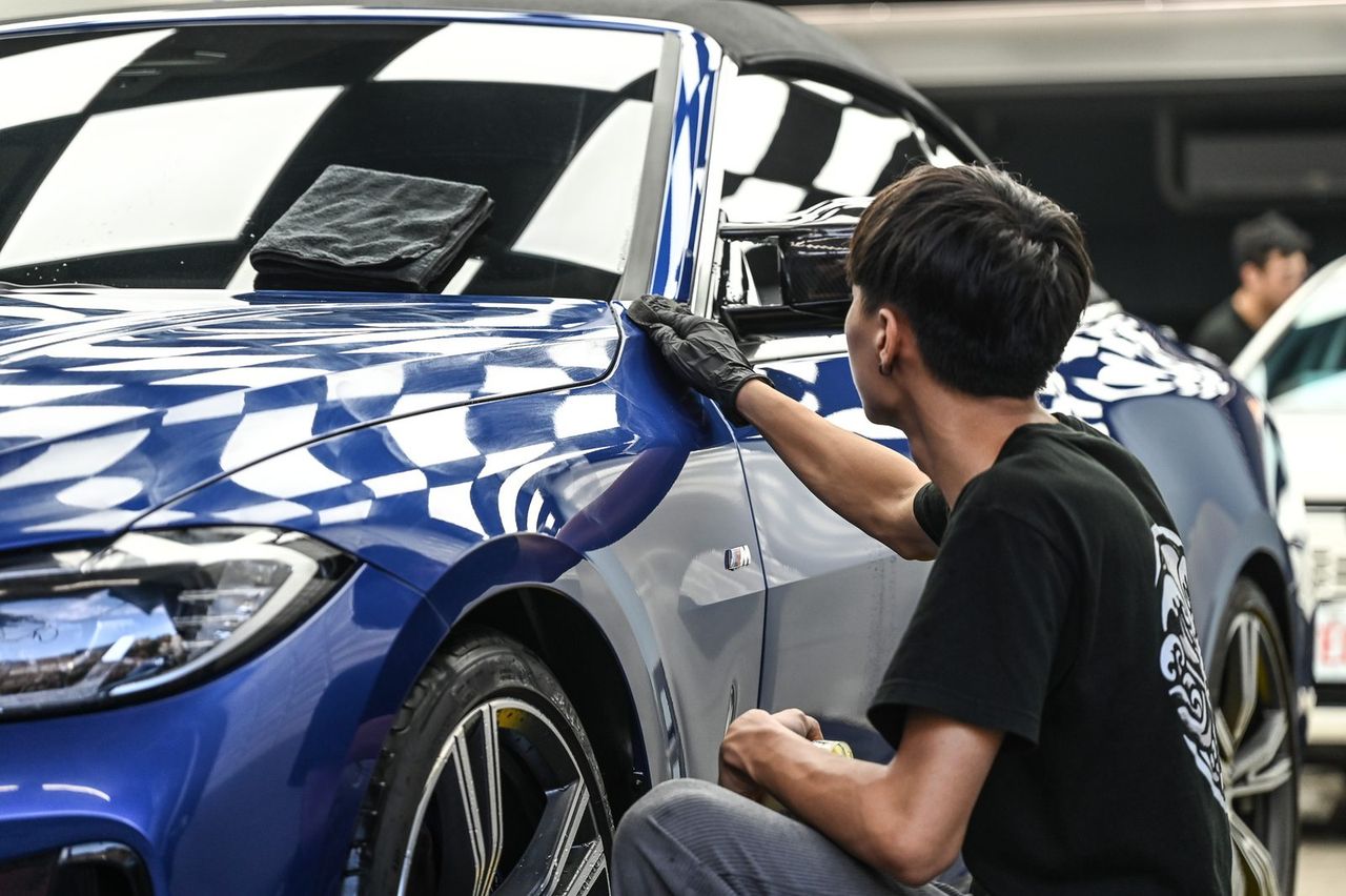 BMW 430i敞篷洗車打蠟完工與細節實拍 第 5 張（共 7 張）——捷匠施工實錄