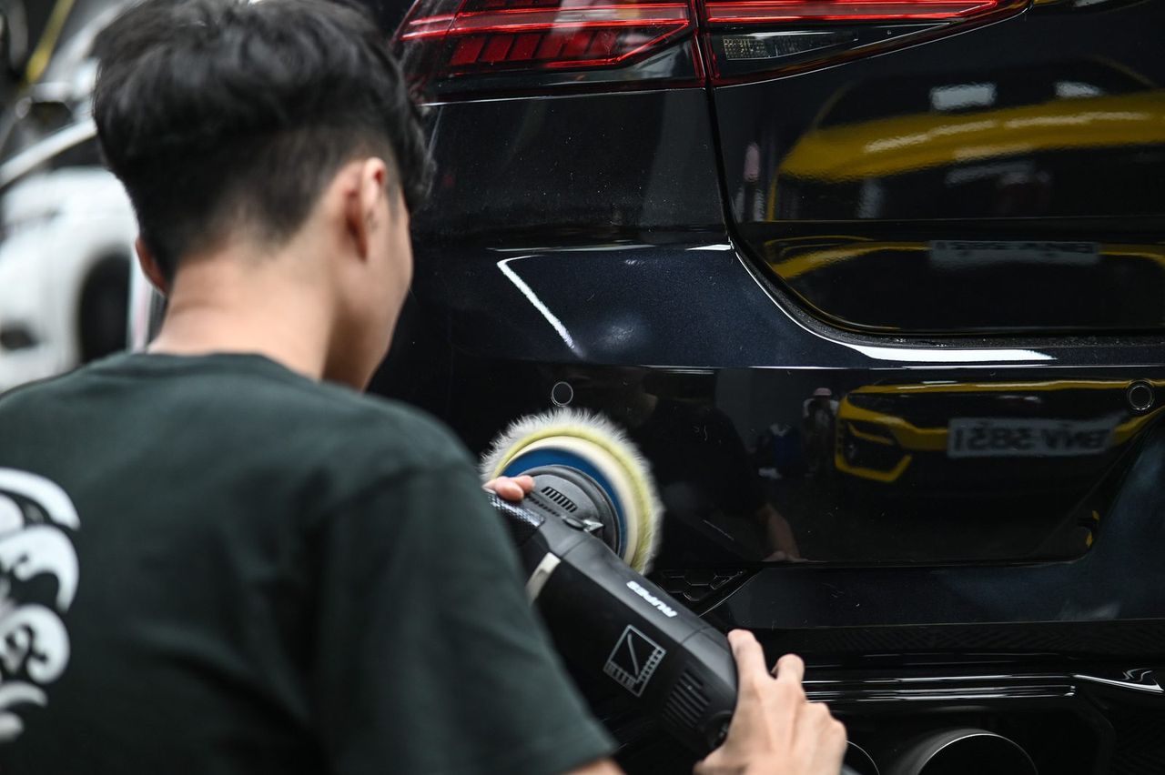 VW Golf 拋光與漆面修復完工與細節實拍 第 5 張(共 7 張)——捷匠淡水旗艦店施工實錄