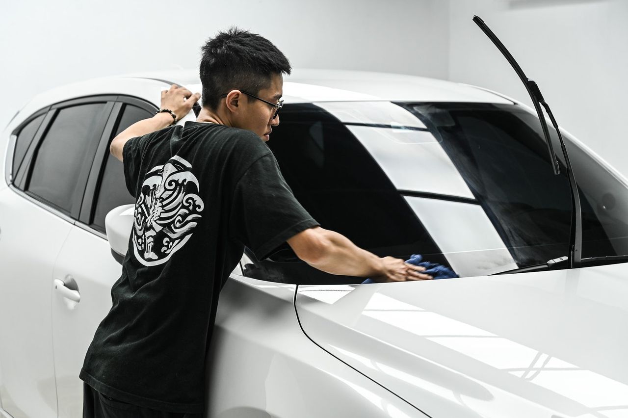 Mazda CX-5 迎風面犀牛皮完工與細節實拍 第 6 張（共 7 張）——捷匠淡水旗艦店施工實錄