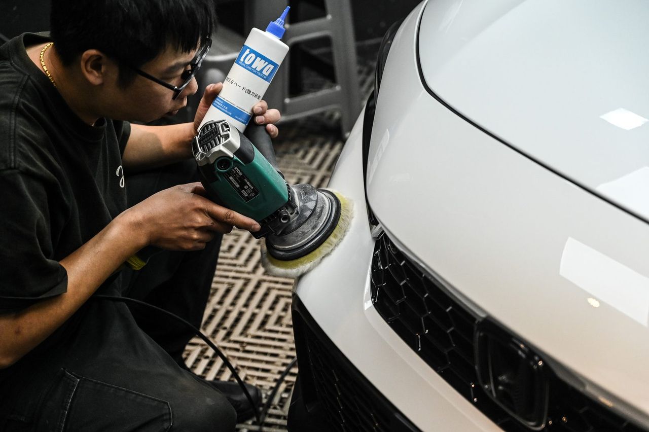 Honda Civic e:HEV 迎風面犀牛皮與漆面鍍膜完工與細節實拍 第 4 張（共 7 張）——捷匠北投店施工實錄