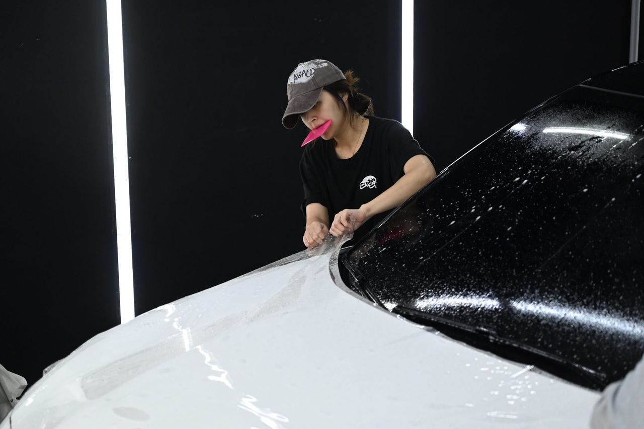 Volvo EX30 迎風面犀牛皮完工與細節實拍 第 1 張(共 7 張)——捷匠北投店施工實錄