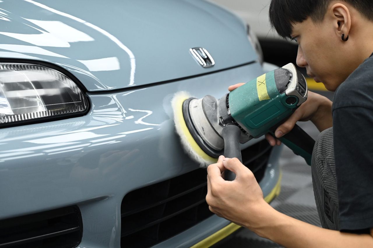 Honda Civic 拋光與漆面修復完工與細節實拍 第 3 張（共 7 張）——捷匠淡水旗艦店施工實錄