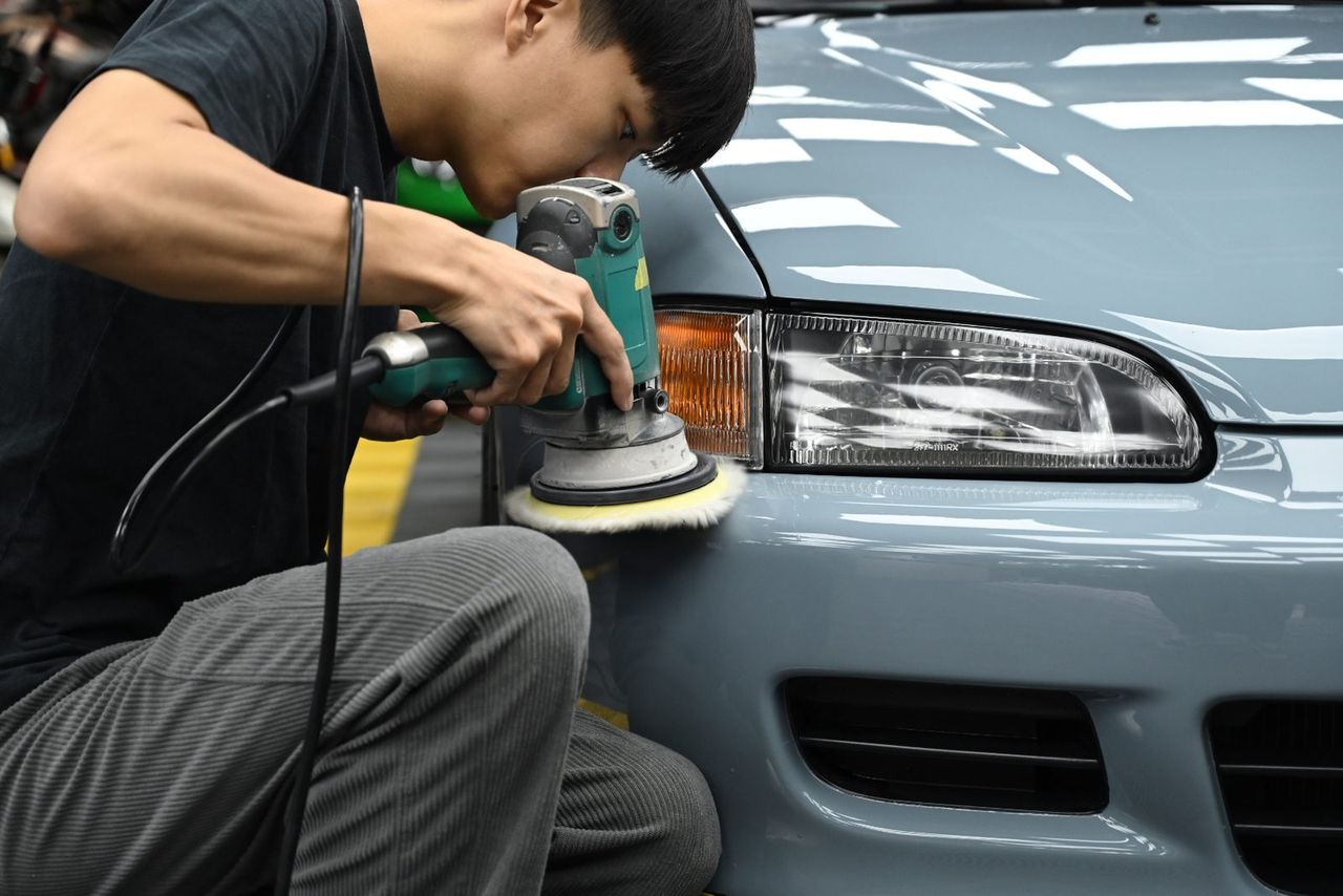 Honda Civic 拋光與漆面修復完工與細節實拍 第 4 張（共 7 張）——捷匠淡水旗艦店施工實錄