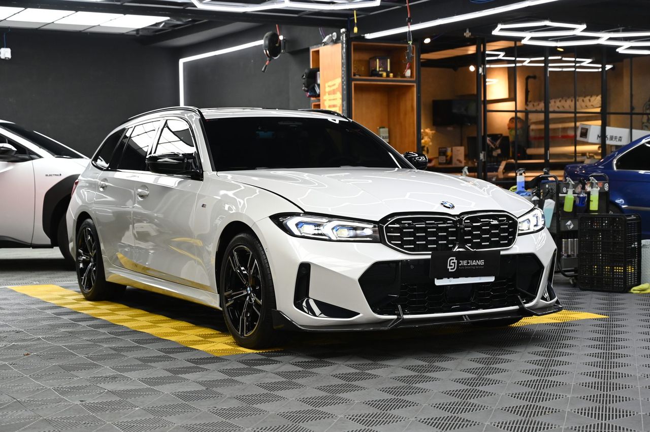 BMW 320i 漆面鍍膜完工與細節實拍 第 1 張（共 7 張）——捷匠施工實錄
