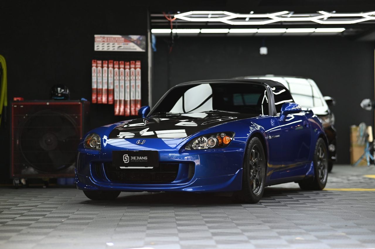 Honda S2000 漆面鍍膜完工與細節實拍 第 1 張（共 7 張）——捷匠淡水旗艦店施工實錄