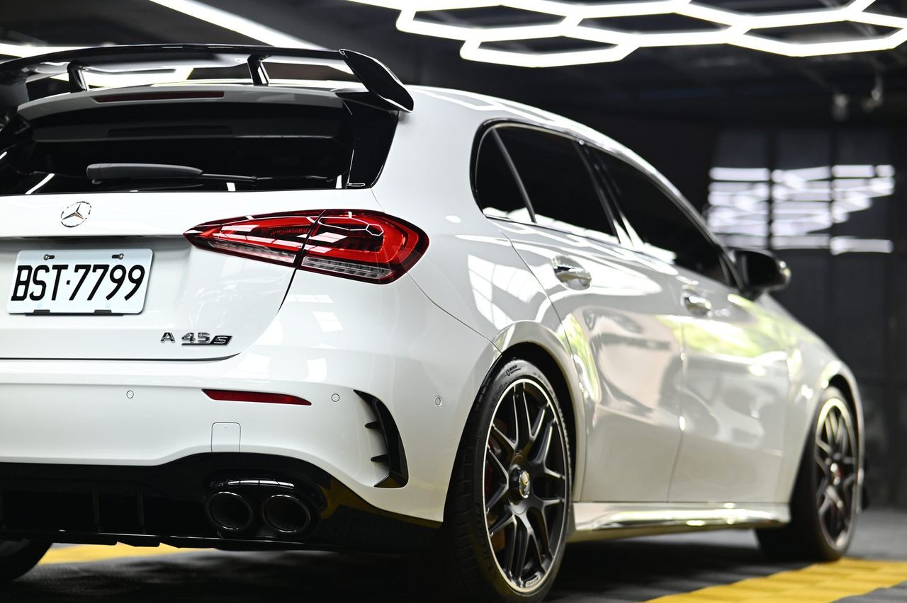 Mercedes-Benz A45 S 漆面鍍膜完工與細節實拍 第 6 張（共 7 張）——捷匠淡水旗艦店施工實錄