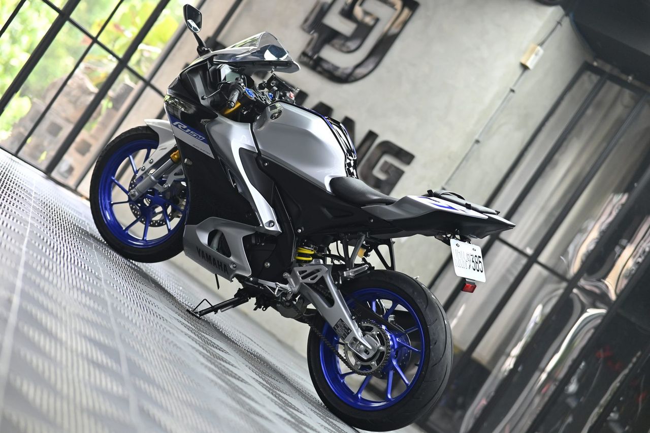 Yamaha 機車美容完工與細節實拍 第 1 張（共 4 張）——捷匠淡水旗艦店施工實錄