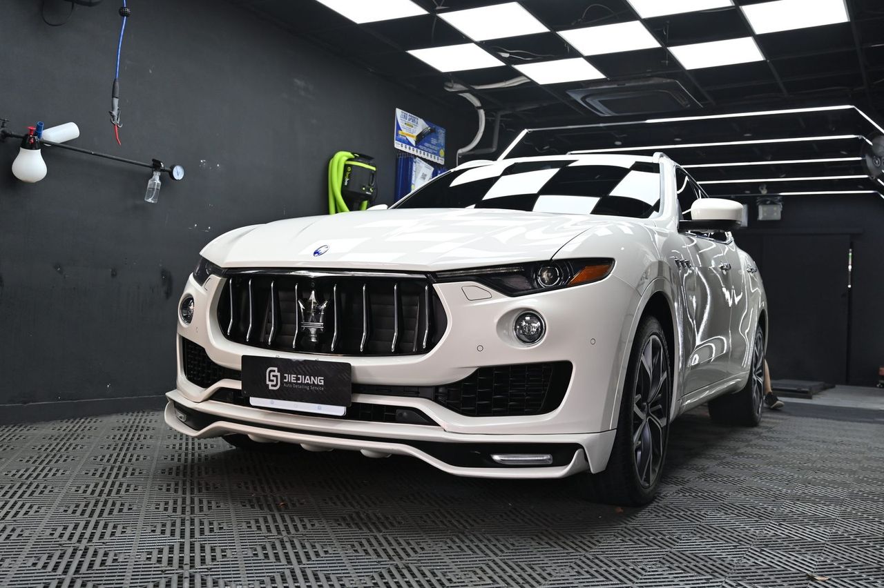 Maserati Levante 漆面鍍膜完工與細節實拍 第 2 張（共 7 張）——捷匠北投店施工實錄