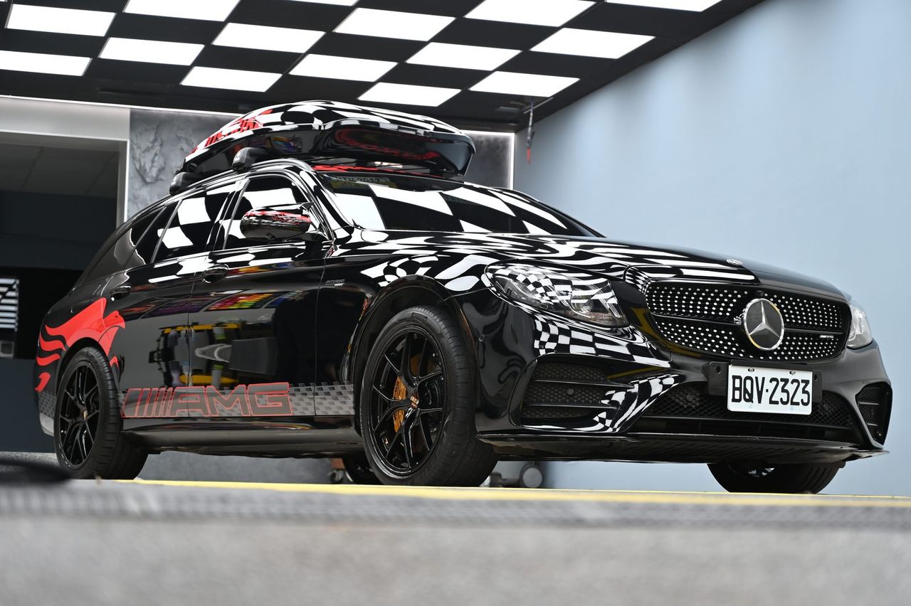 Mercedes-Benz C43 全車犀牛皮完工與細節實拍 第 1 張（共 7 張）——捷匠施工實錄