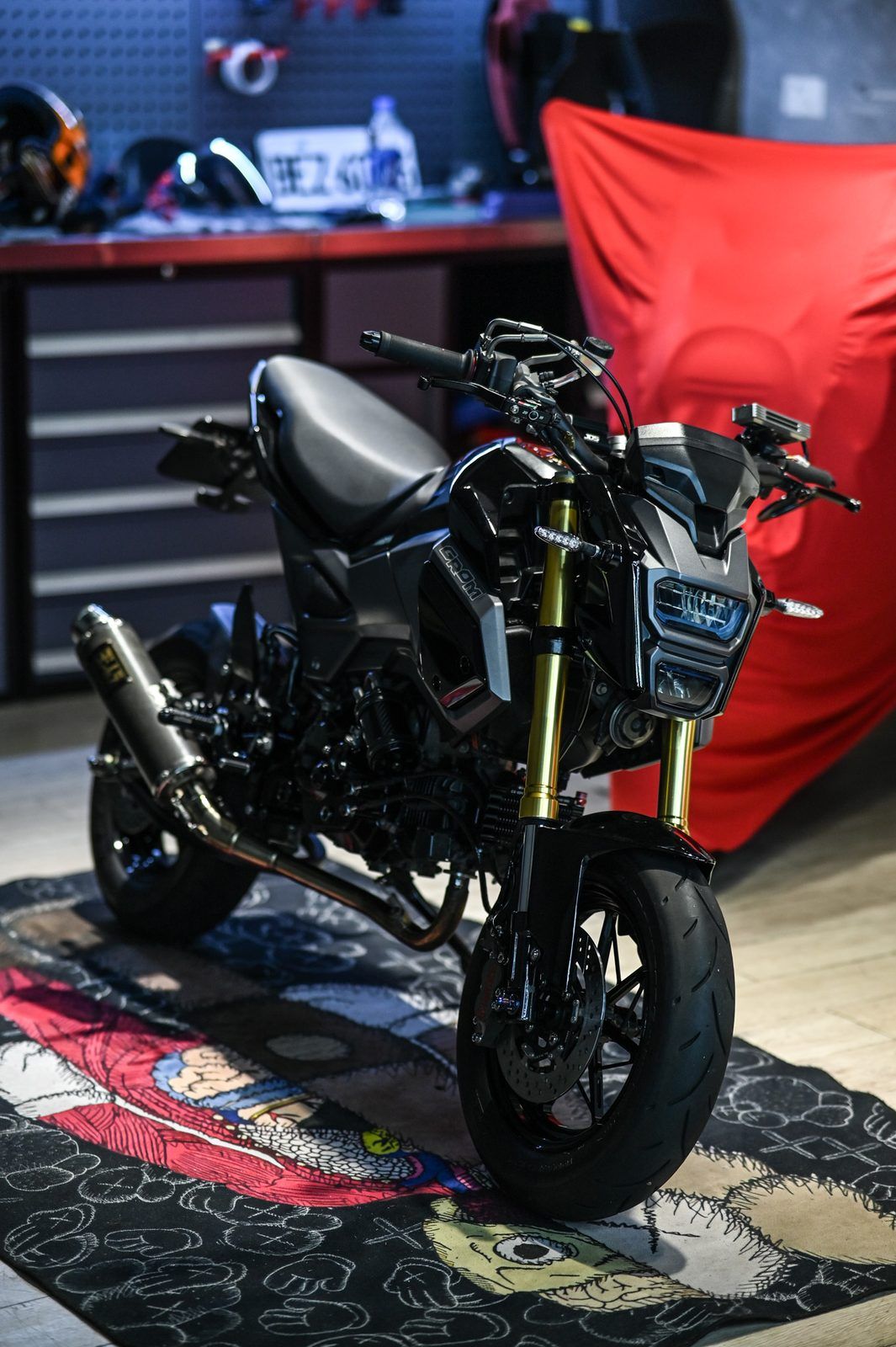 Honda Grom 機車美容完工與細節實拍 第 2 張（共 7 張）——捷匠淡水旗艦店施工實錄