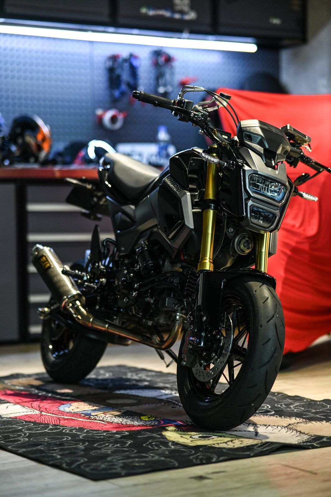 Honda Grom 機車美容完工與細節實拍 第 3 張（共 7 張）——捷匠淡水旗艦店施工實錄