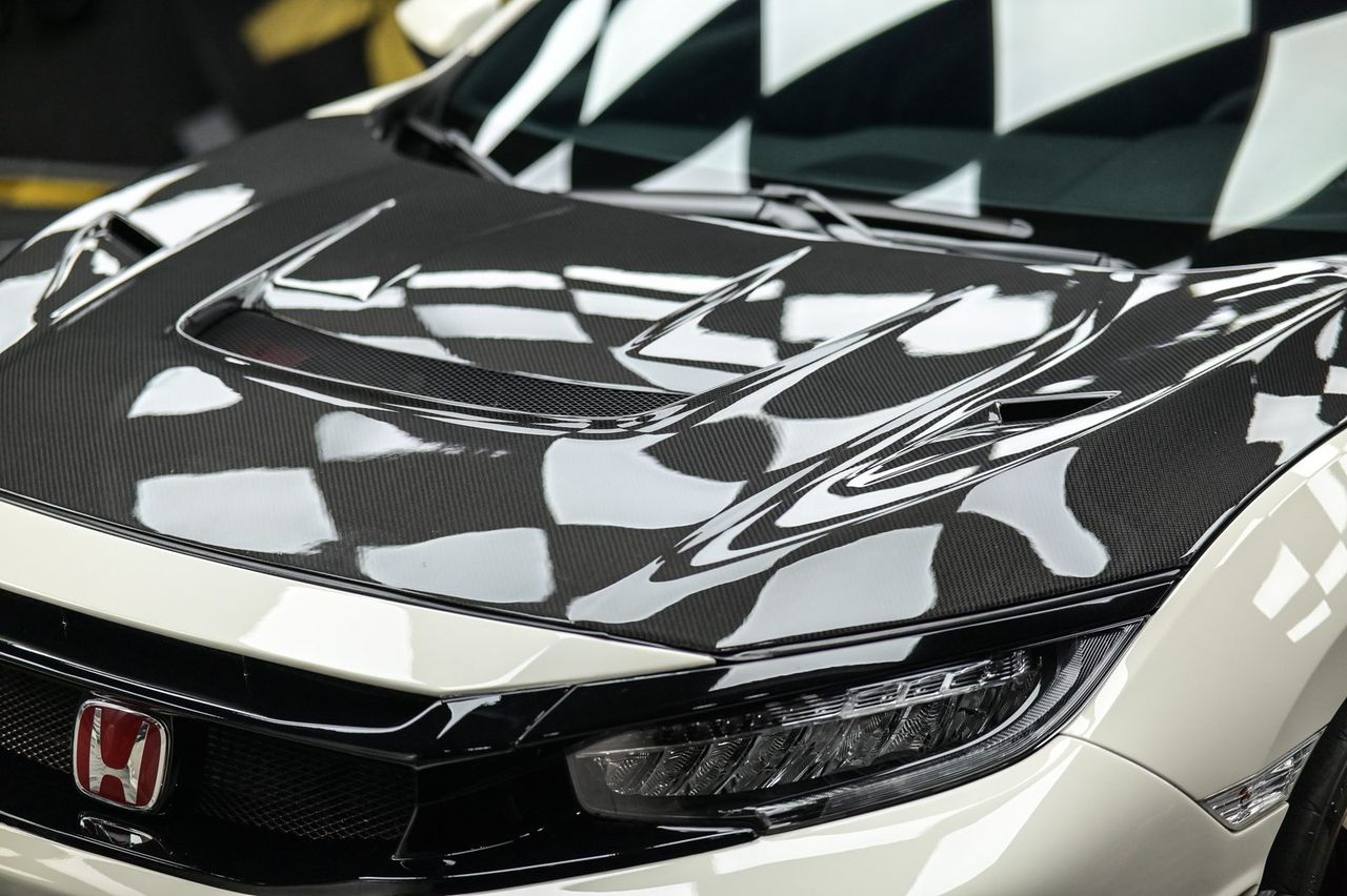 Honda Civic Type R 迎風面犀牛皮完工與細節實拍 第 5 張（共 7 張）——捷匠淡水旗艦店施工實錄